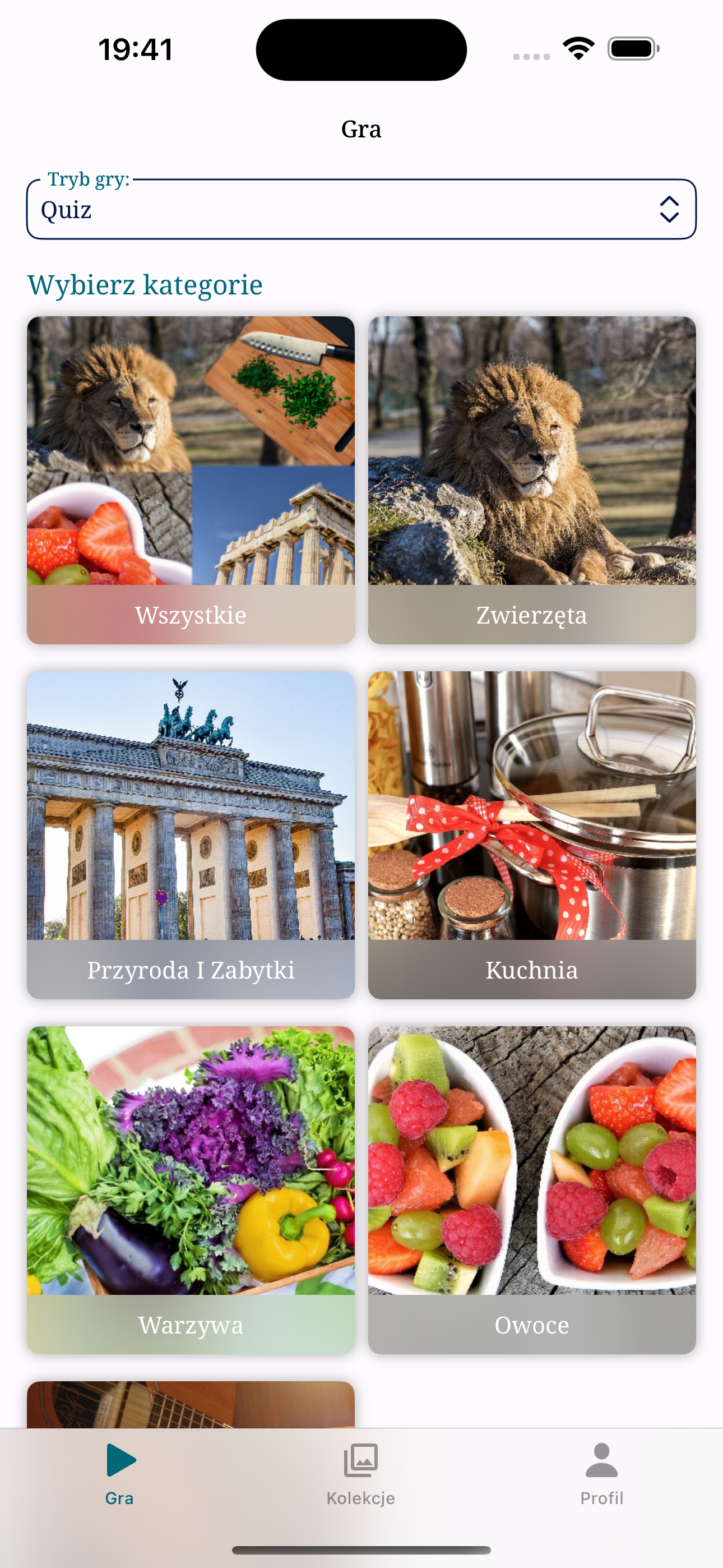 Drugi tryb gry Snap Picture Guess